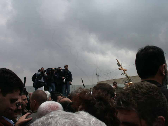 Emily Jacir, Checkpoint, Bethlehem, April 22, 2002, 2002, c-type print, 40,6x50,8 cm