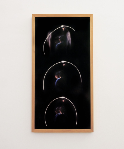 Eva Frapiccini, La porta di luce, from the series H.D.M. Hommage to Duane Micheals, 2022-2023, stampa fine art ai pigmenti su carta baritata, 50x94x5 cm