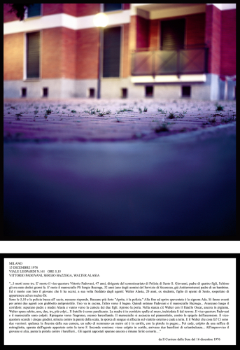 Eva Frapiccini, Milano, Viale Leopardi, 161 (Muri di piombo), 2007, c-type print | chromogenic print, 44x44 cm | 19x44 cm