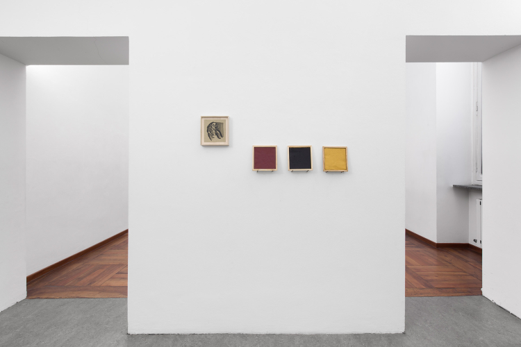 Cosimo Veneziano, Petrolio/Appunti, 2017, particolare della mostra