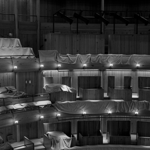 Sophy Rickett, Auditorium, 2008, stampa fotografica b/n, 46,5x46 cm, ed. 5