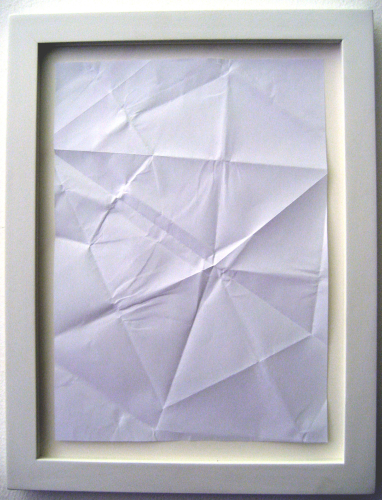 Martin Creed, Work n. 449, 2005, carta, 29,7x21 cm