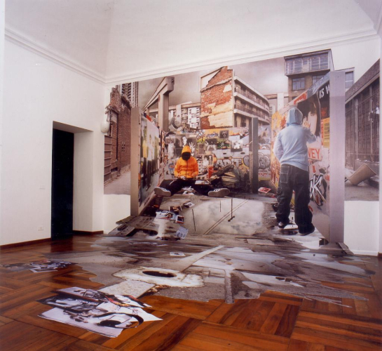 Botto&Bruno, Kids Town II, 2004, particolare della mostra