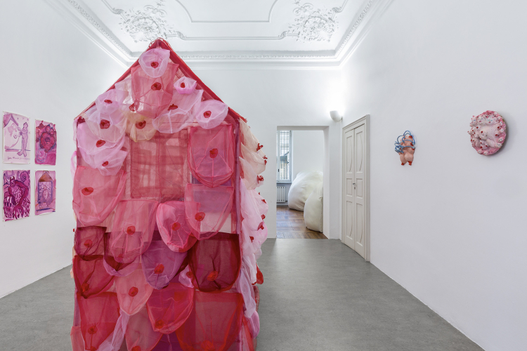 Flaminia Veronesi, Social motherhood Greatmothermom, 2024, exhibition view