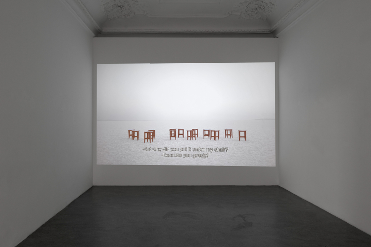 Fatma Bucak, Nothing is in its own place, 2015, exhibition view