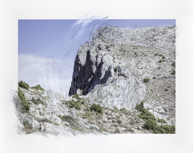 Laura Pugno, Sulla via della forma 02, 2013, abrasion on photographic print, 80x100 cm