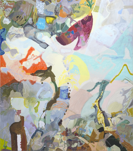 Victoria Stoian, Codri Earthquake 38'', 2015, acrylic on canvas, 170x150 cm