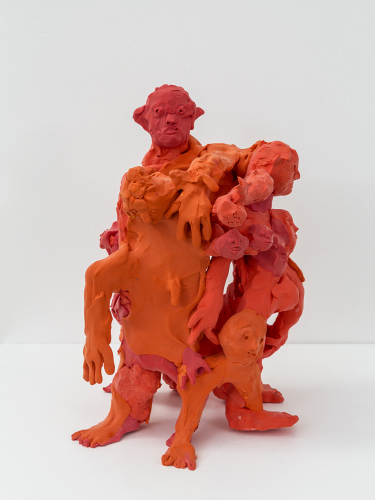 Flaminia Veronesi, Come micelio, noi multipli uniti, 2023, polymeric modeling clay, 30x20x20 cm