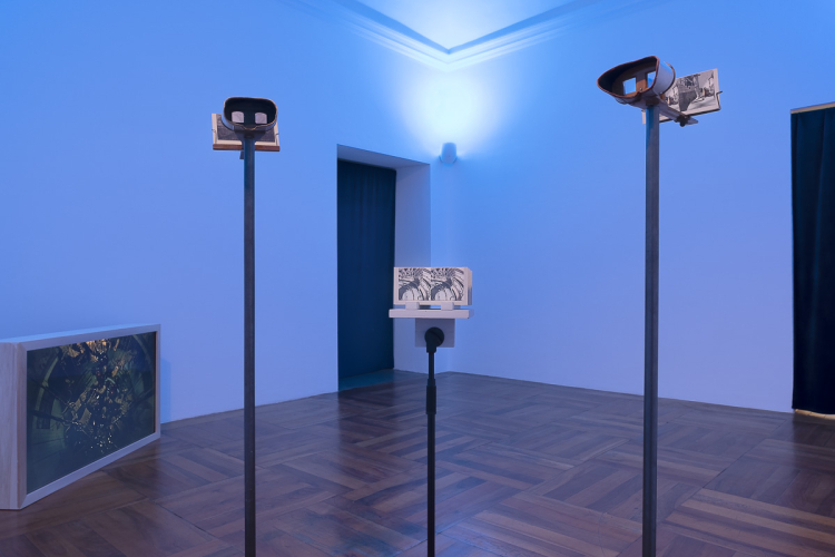 Rana Hamadeh, Thresholds of control, 2025, exhibition view, ph Nadia Pugliese