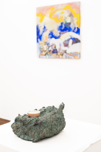 Victoria Stoian, Cel mai iubit dintre pămȃnteni, 2026, particolare della mostra © ph Nadia Pugliese