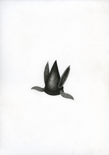 Olmo Erba, Senza Titolo (Idoli), 2019, ink on Fabriano paper, 29,7x21 cm