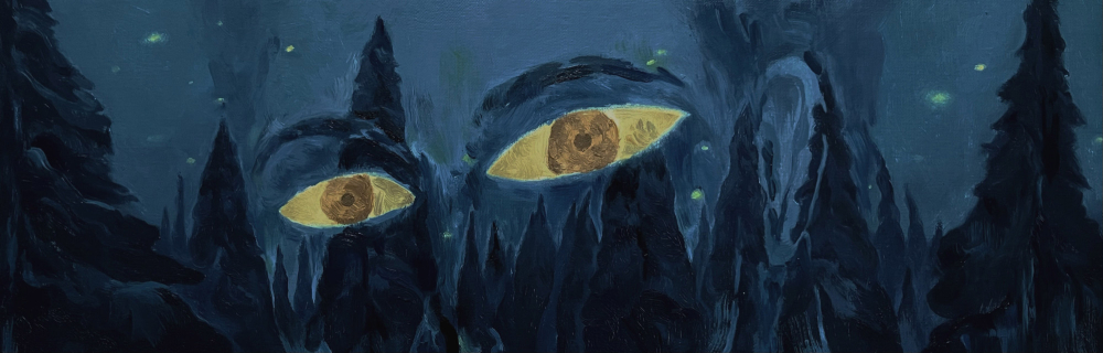 Morigen Yan, Tempo di meditazione, 2026, oil on canvas, 20x60 cm