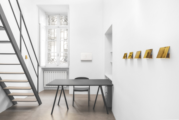 Giulia Iacolutti, The Golden Liquid, 2026, exhibition view © ph Lorenzo Gastaldi